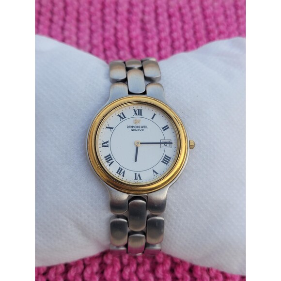 Vintage Raymond Weil Geneve Men's Watch | 36mm | Swiss Made Quartz Two-Tone - Picture 1 of 8
